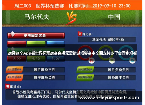 选择这个App看世界杯预选赛直播无需错过精彩赛事全面支持多平台同步观看 选择这个App看世界杯预选赛直播无需错过精彩赛事全面支持多平台同步观看